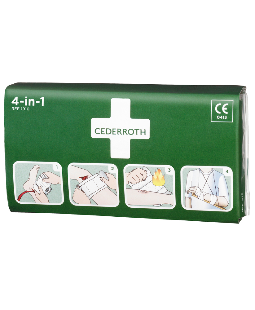 Cederroth 4-i-1 førstehjælpsbandage, stor