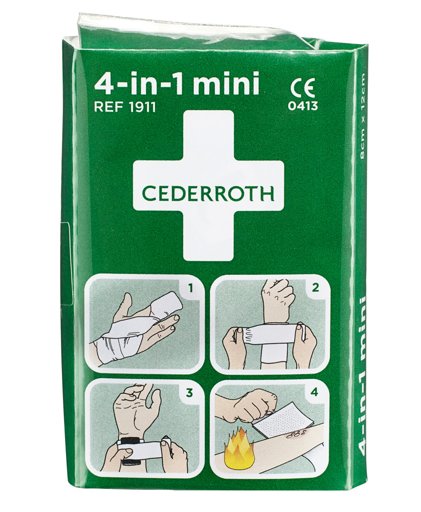 Cederroth 4-i-1 førstehjælpsbandage, lille
