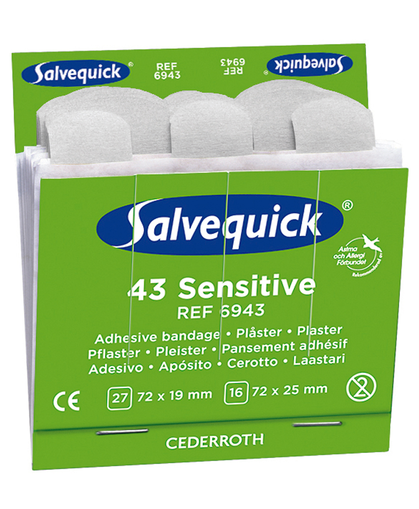 Salvequick Sensitive uvævet plaster